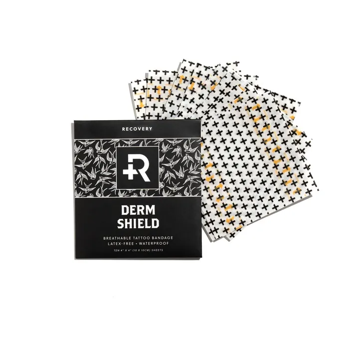 Recovery Male Sex Toys Recovery Derm Shield 4 x 4 Sheets Pack of 10