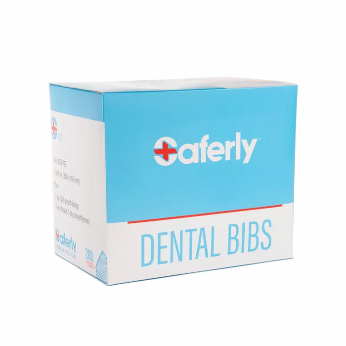 Saferly Anal Saferly Dental Bibs 13 x 18 Box of 200 Pick Color