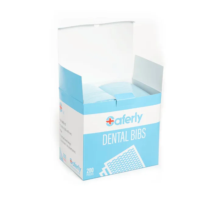 Saferly Anal Saferly Dental Bibs 13 x 18 Box of 200 Pick Color