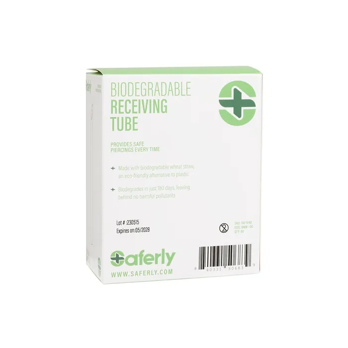 Saferly Biodegradable Receiving Tubes Box of 50 Pick Size Saferly Male Sex Toys