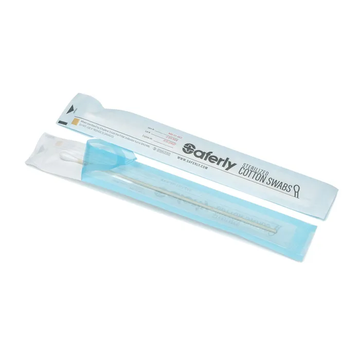 Saferly Sterilized Cotton Swabs Box of 100 Saferly Anal