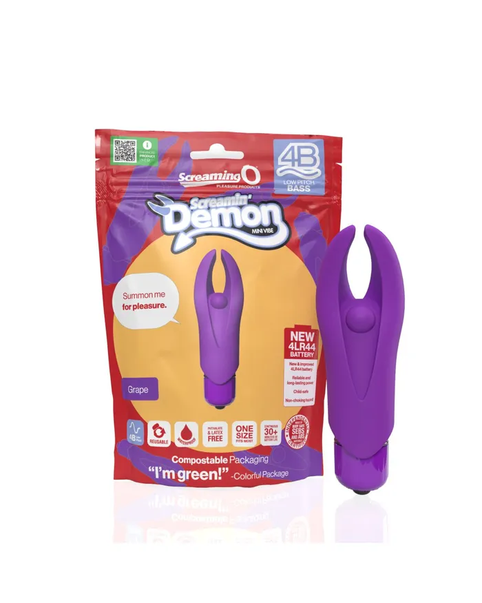 Screamin Demon 4B Rumbly Bullet Vibrator Purple Screaming O Vibrators