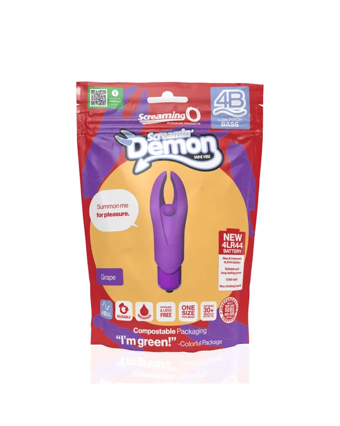 Screamin Demon 4B Rumbly Bullet Vibrator Purple Screaming O Vibrators
