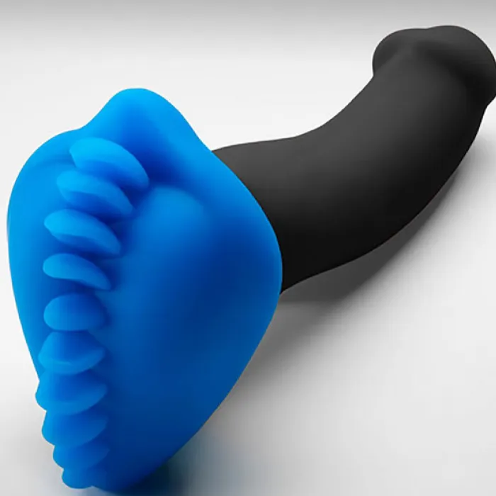 Shagger Extreme Textured Dildo Base for Harness Play by Bumpher Azure Blue Bananapants Anal Shagger Extreme Textured Dildo Base for Harness Play by Bumpher Azure Blue Bananapants Anal