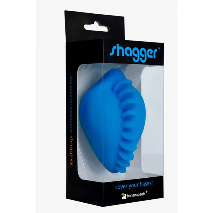 Shagger Extreme Textured Dildo Base for Harness Play by Bumpher Azure Blue Bananapants Anal