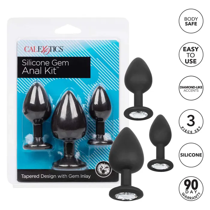 Silicone Gem Anal Sex Trainer Kit by Cal Exotics California Exotics Anal