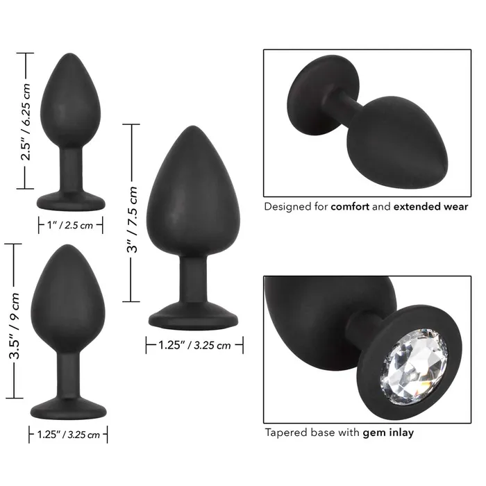 Silicone Gem Anal Sex Trainer Kit by Cal Exotics California Exotics Anal