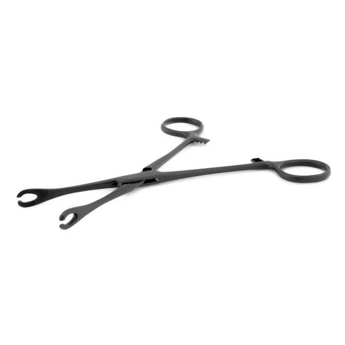 Slotted Mini Forester Sponge 65 Forceps Black Oxide Coated Pierced Tools Anal Slotted Mini Forester Sponge 65 Forceps Black Oxide Coated Pierced Tools Anal