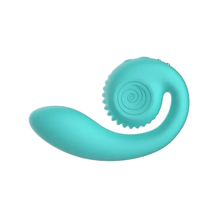 Snail Gizi Compact Ultra Powerful 2 Motor Dual Stimulating Vibrator Blue Snail Vibe Vibrators