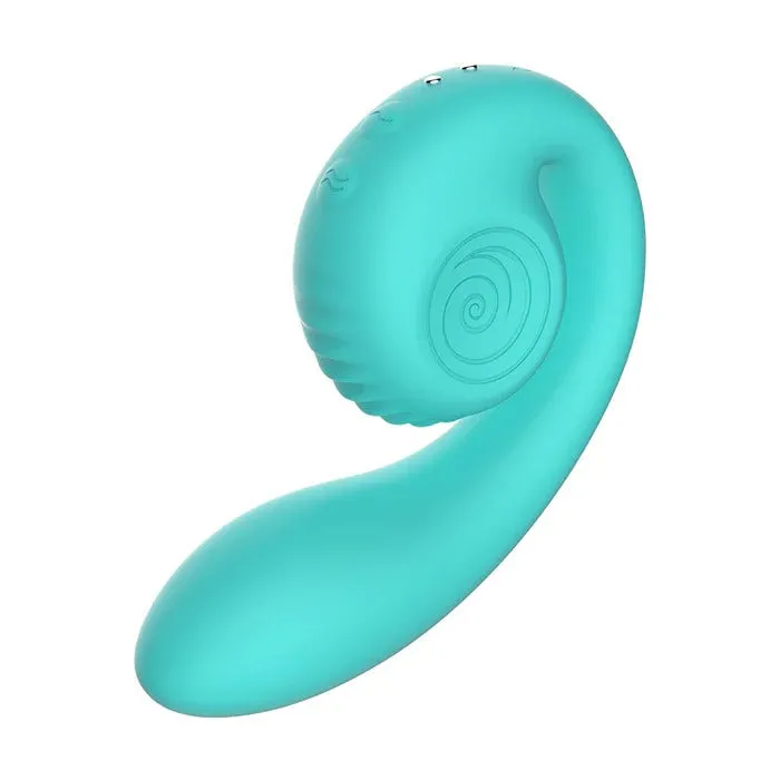 Snail Gizi Compact Ultra Powerful 2 Motor Dual Stimulating Vibrator Blue Snail Vibe Vibrators