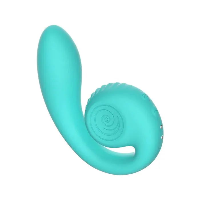 Snail Gizi Compact Ultra Powerful 2 Motor Dual Stimulating Vibrator Blue Snail Vibe Vibrators
