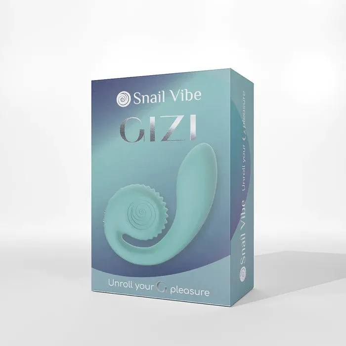 Snail Gizi Compact Ultra Powerful 2 Motor Dual Stimulating Vibrator Blue Snail Vibe Vibrators