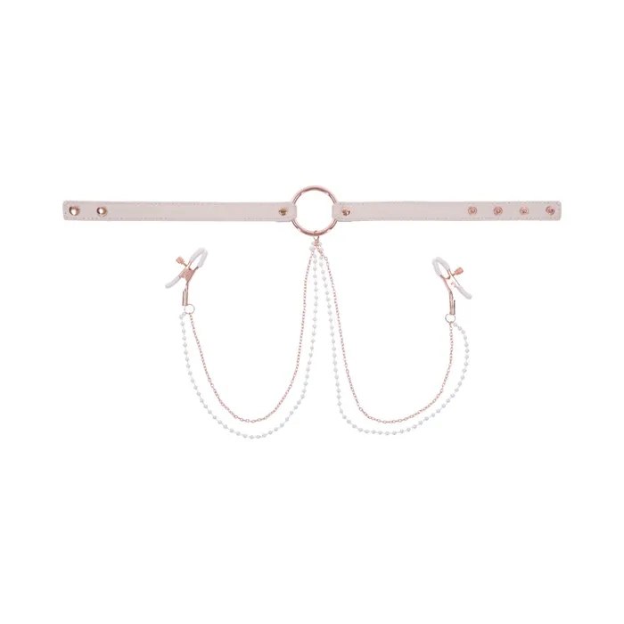 Sportsheets Vibrators Peaches n Cream Collar and Nipple Clamps