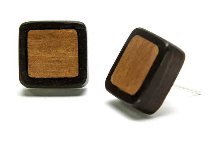 Square Earrings With Saba Wood Inlay Price Per 2 Elementals Organics Male Sex Toys Square Earrings With Saba Wood Inlay Price Per 2 Elementals Organics Male Sex Toys
