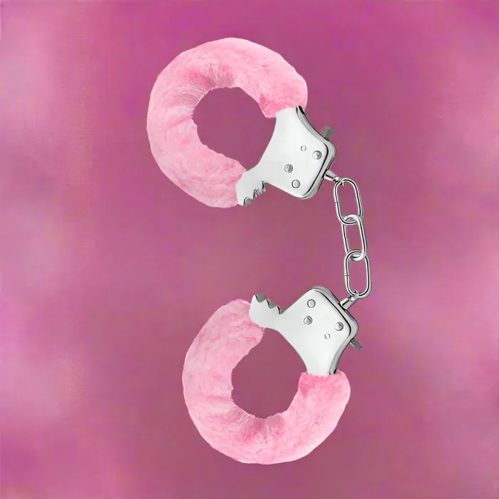 Temptasia Furry Cuffs Handcuffs Various Colors Blush Couples