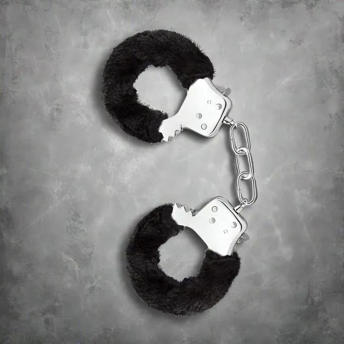 Temptasia Furry Cuffs Handcuffs Various Colors Blush Couples