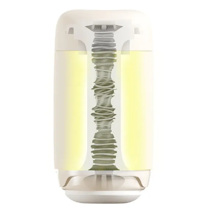 Tenga Puffy Discreet Ultra Soft Wavy Masturbator Latte Brown Tenga Male Sex Toys