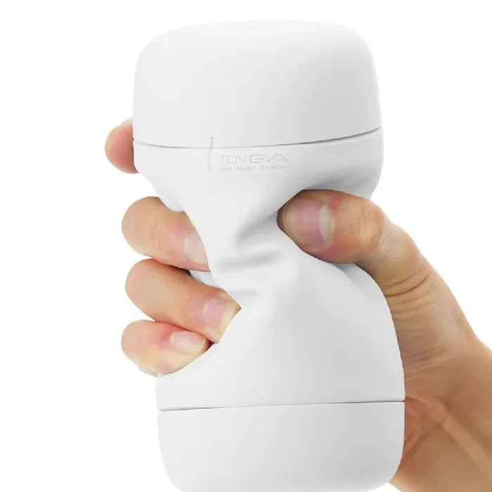 Tenga Puffy Discreet Ultra Soft Wavy Masturbator Latte Brown Tenga Male Sex Toys
