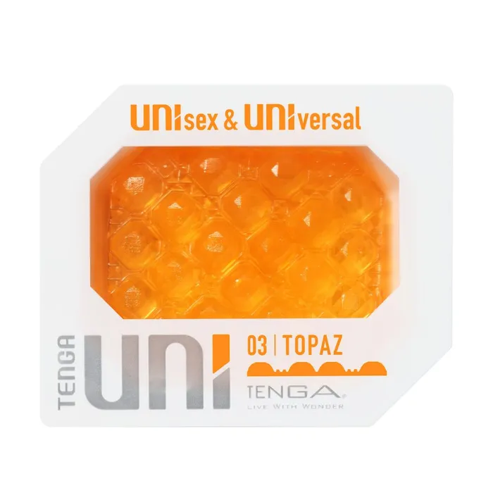 Tenga Uni Topaz Textured Finger Sleeve for Stroking and Clit Massage Tenga Male Sex Toys