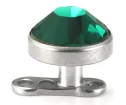 Tilum 14g 12g Internally Threaded 4mm Magnetic Dermal Base for Magnetic Top Price Per 1 Tilum Anal