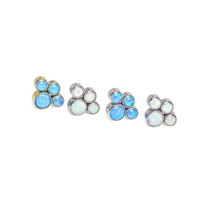 Tilum 14g12g Internally Threaded Opal Paw Print Cluster Top Price Per 1 Tilum Vibrators