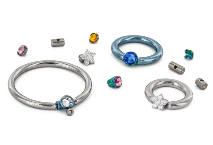 Tilum 14g Titanium 4mm6mm Captive Bar with Internal 12mm Threading Insert Tilum Male Sex Toys
