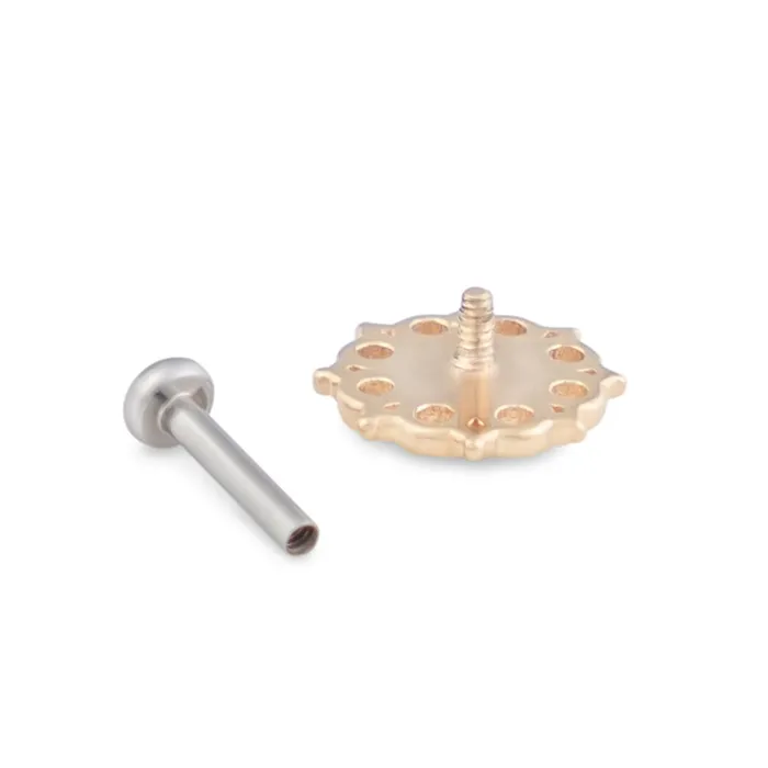 Tilum 18g16g Internally Threaded Adenium Yellow Gold Top Price Per 1 Tilum Vibrators