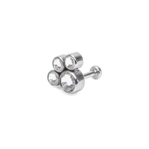 Tilum 18g16g Internally Threaded Jewel Paw Print Cluster Top Price Per 1 Tilum Vibrators Tilum 18g16g Internally Threaded Jewel Paw Print Cluster Top Price Per 1 Tilum Vibrators