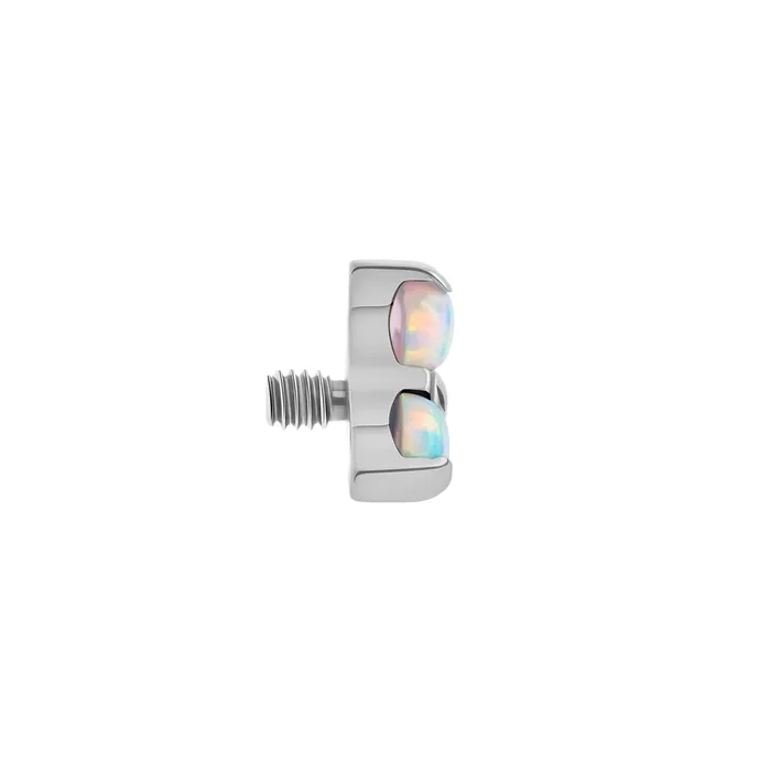 Tilum Male Sex Toys Tilum 14g12g Internally Threaded Titanium Opal Trinity Top Small Price Per 1