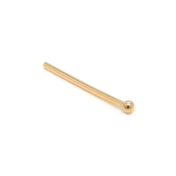 Tilum Male Sex Toys Tilum 20g 14kt Yellow Gold Nose Fishtail Ball