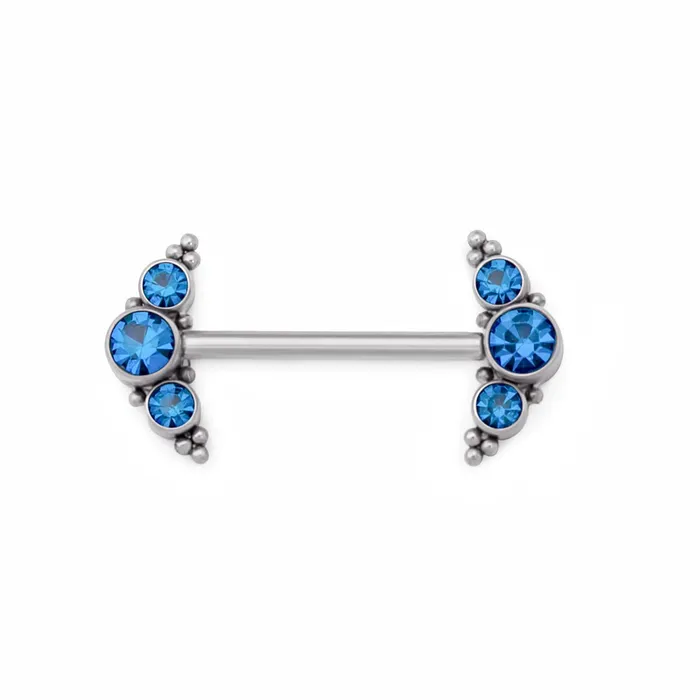 Tilum Nipple Clitoral Toys Tilum 14g 15mm Internal Jeweled Arrow Titanium Nipple Barbell Price Per 1