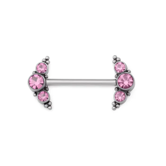 Tilum Nipple Clitoral Toys Tilum 14g 15mm Internal Jeweled Arrow Titanium Nipple Barbell Price Per 1