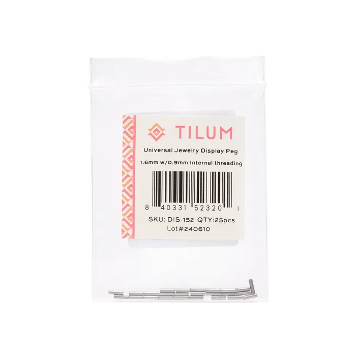 Tilum Replacement Pegs for Jewelry Display Blocks Pick Threading Bag of 25 Tilum Anal