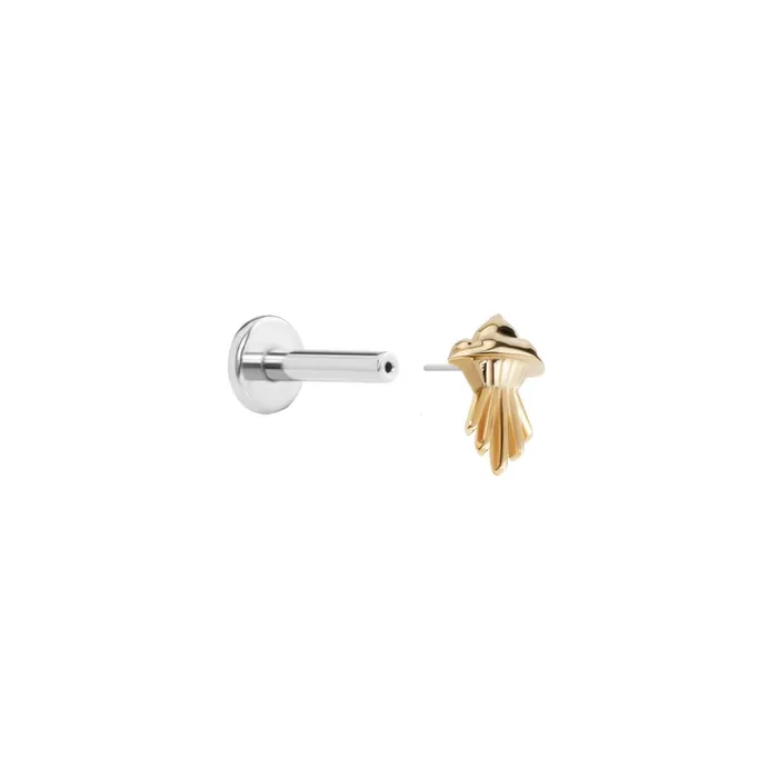 Tilum Tilum 14kt Yellow Gold Space Invader Threadless Top Price Per 1 Vibrators