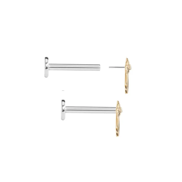 Tilum Tilum 14kt Yellow Gold Space Invader Threadless Top Price Per 1 Vibrators