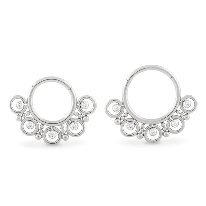 Tilum Tilum 16g Jeweled Bubbles Titanium Clicker Price Per 1 Vibrators