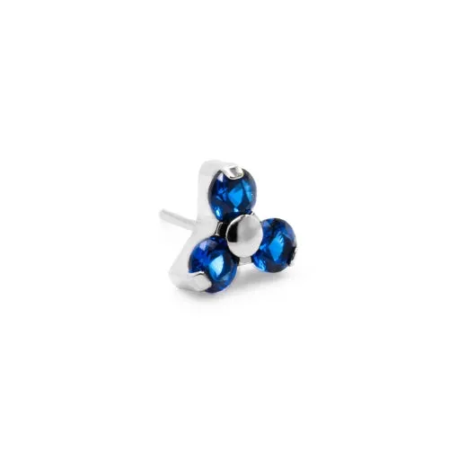 Tilum Titanium Trinity Jeweled Threadless Top Price Per 1 Tilum Vibrators