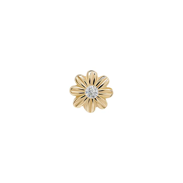 Tilum Vibrators Tilum 14kt Yellow Gold Daisy Threadless Top Price Per 1