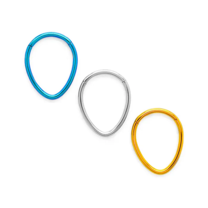 Tilum Vibrators Tilum 16g Minimalist Oval Titanium Clicker Price Per 1