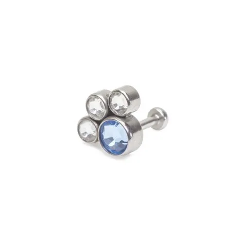 Tilum Vibrators Tilum 18g16g Internally Threaded Paw Print Cluster Top Choose 4mm Jewel Color Price Per 1 Tilum Vibrators Tilum 18g16g Internally Threaded Paw Print Cluster Top Choose 4mm Jewel Color Price Per 1