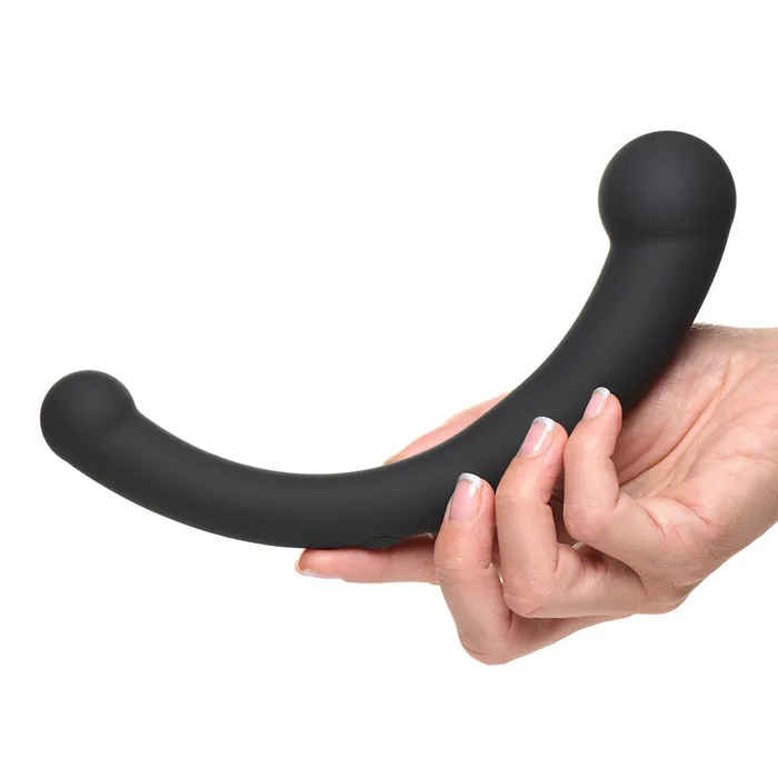 Vibra Crescent Powerful Silicone Double Ended Vibrator XR Brands Female Sex Toys Vibra Crescent Powerful Silicone Double Ended Vibrator XR Brands Female Sex Toys