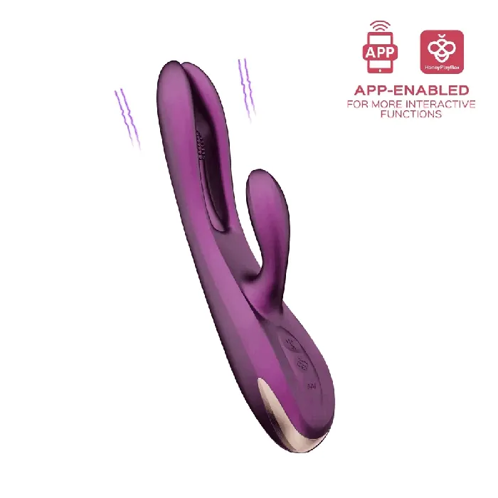 Vibrators Honey Play Box Terri AppControlled Kinky Finger Tapping Rabbit Vibrator Purple Vibrators Honey Play Box Terri AppControlled Kinky Finger Tapping Rabbit Vibrator Purple
