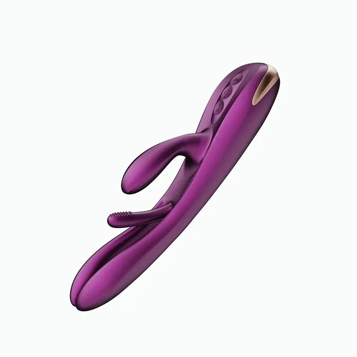 Vibrators Honey Play Box Terri AppControlled Kinky Finger Tapping Rabbit Vibrator Purple