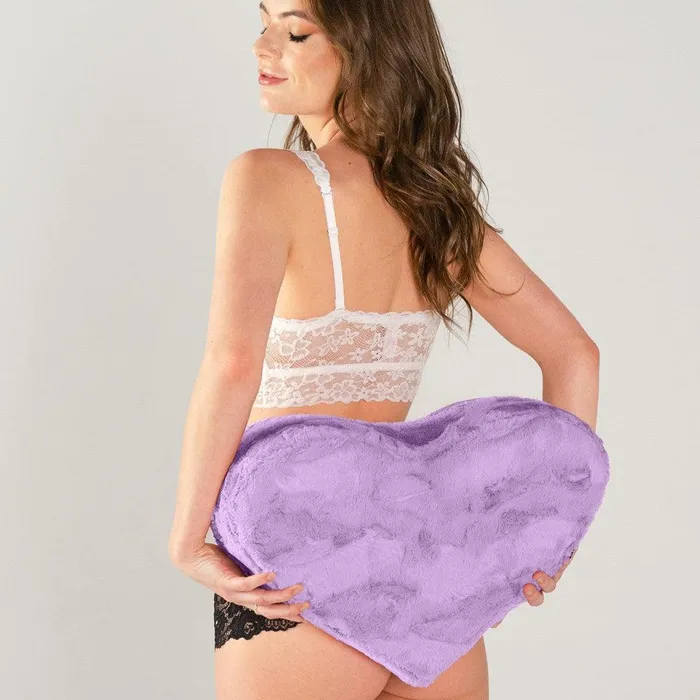 Vibrators Liberator Liberator Faux Fur Heart Wedge Sex Positioning Pillow Purple Vibrators Liberator Liberator Faux Fur Heart Wedge Sex Positioning Pillow Purple