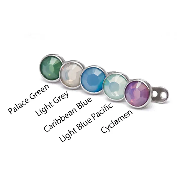 Vibrators Painful Pleasures 14g12g Internally Threaded Earthen Opal Disc Top Price Per 1