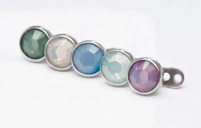 Vibrators Painful Pleasures 14g12g Internally Threaded Earthen Opal Disc Top Price Per 1