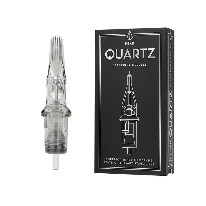 Vibrators Peak Peak Quartz Stippling and Whipshading Needle Cartridges Box of 20 Vibrators Peak Peak Quartz Stippling and Whipshading Needle Cartridges Box of 20
