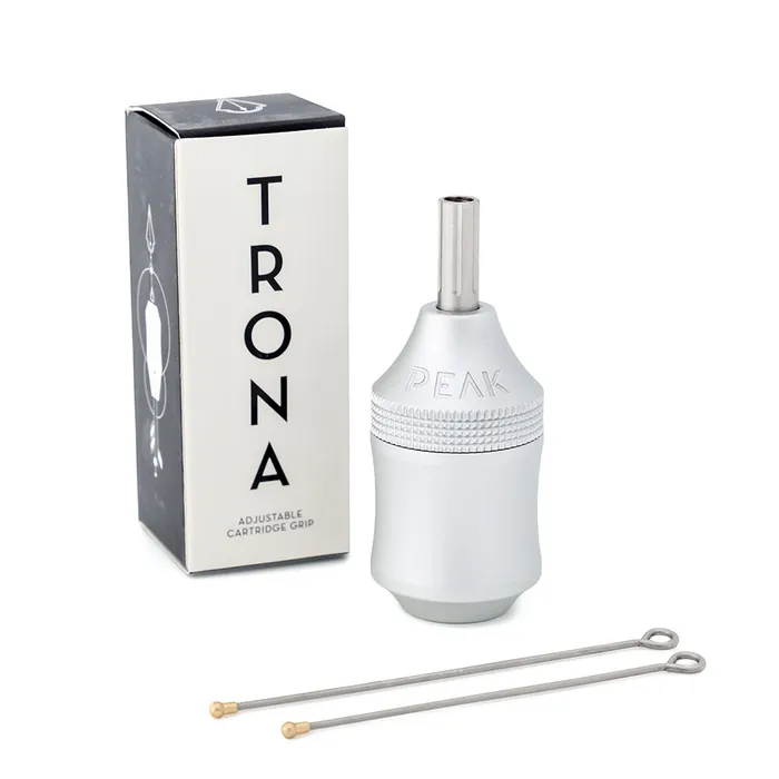 Vibrators Peak Trona Aluminum 34mm Adjustable Cartridge Grip Blue Peak