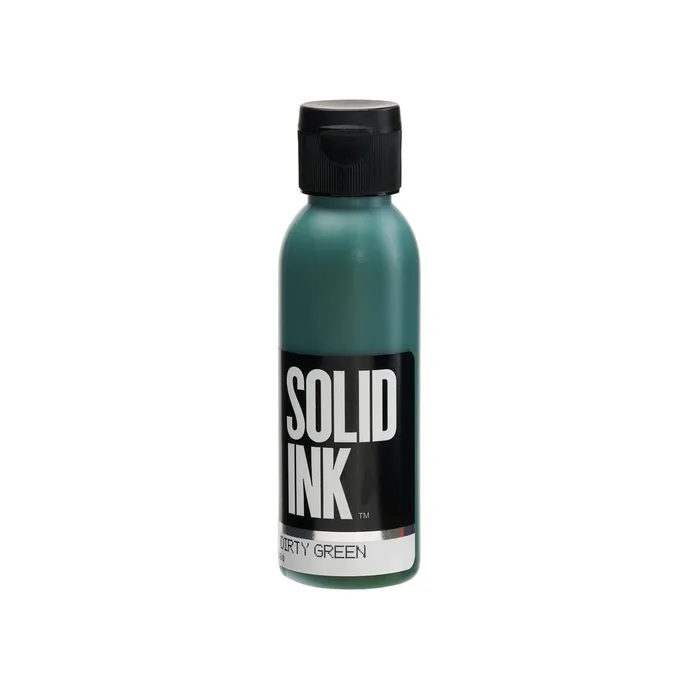 Vibrators Solid Ink Solid Ink Old Pigments 2oz Bottle Dirty Green
