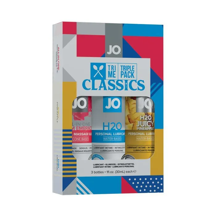 Vibrators System JO United Consortium Inc JO TriMe Triple Packs Classics 3 1 oz Bottles Vibrators System JO United Consortium Inc JO TriMe Triple Packs Classics 3 1 oz Bottles